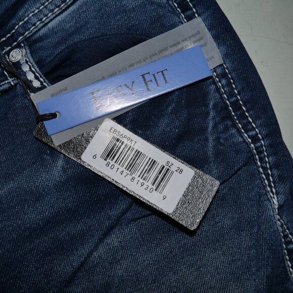 Grace In LA Womens Bootcut Jeans Size 28 x 33 Sequin Feather Embroidered NWT - Picture 8 of 11